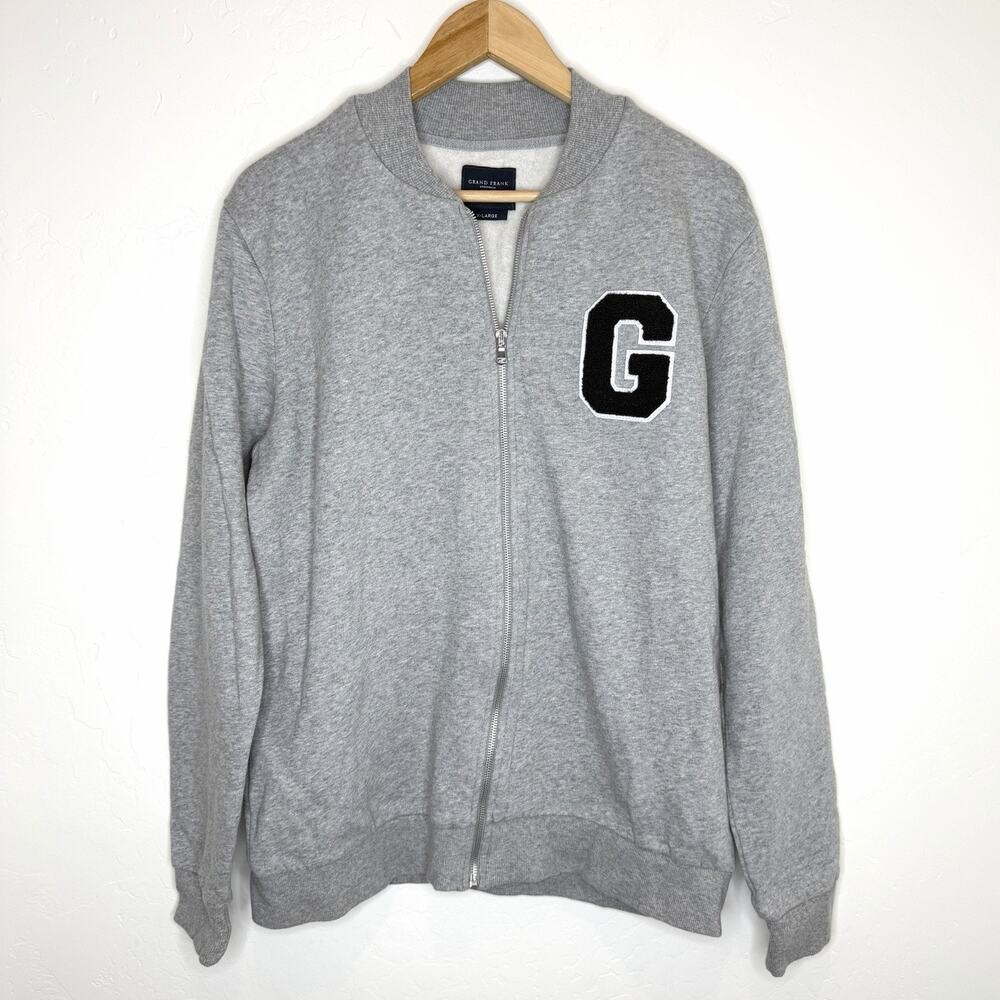 Grand Frank Stockholm Full Zip Sweatshirt Mens XL Gray G